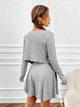 Solid Cami Dress & Button Front Jacket